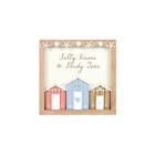 Salty Kisses 3D Shell Beach Hut Plaque
